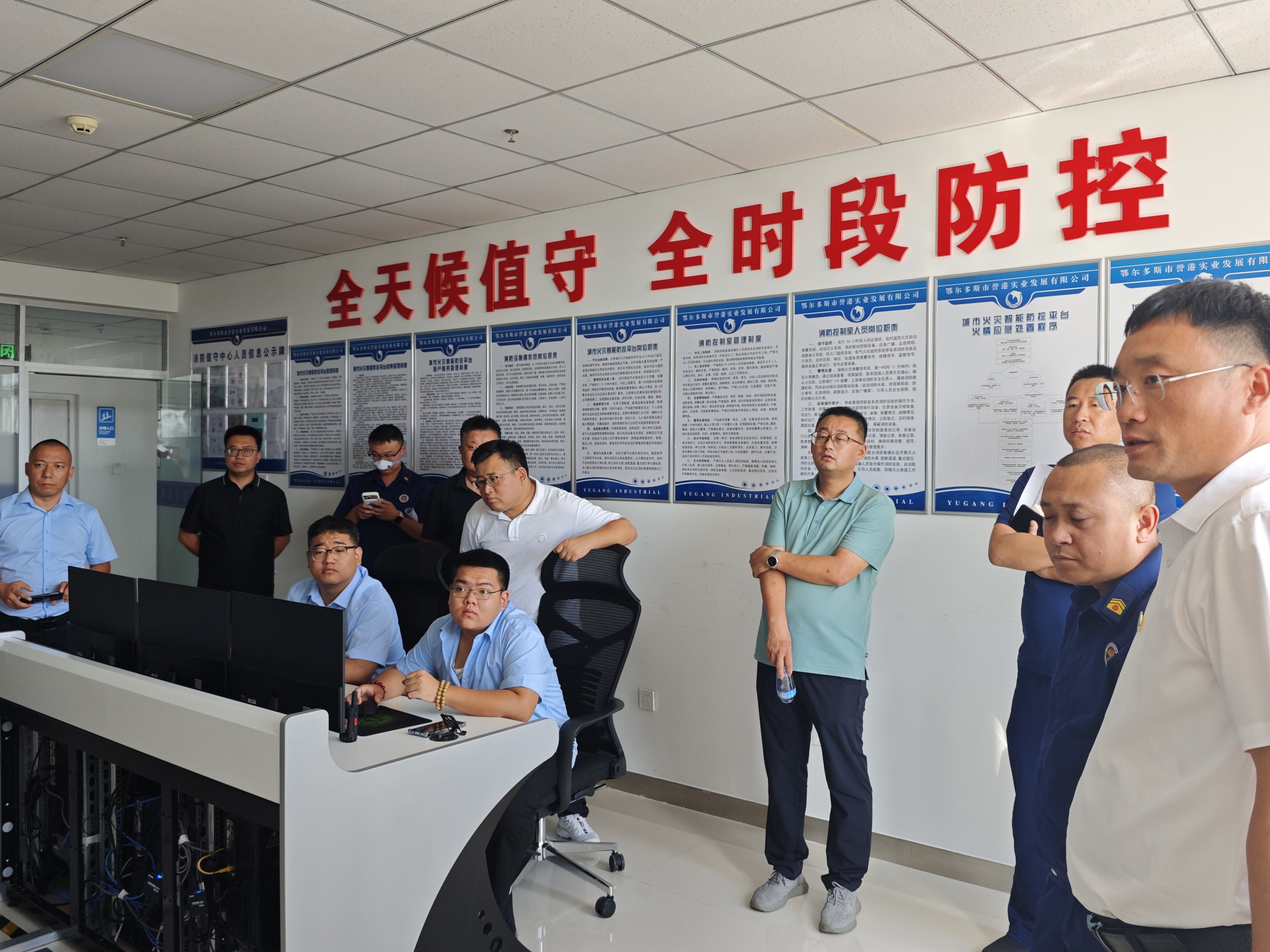鄂尔多斯空港物流园区开展消防预作用系统  应急演练  筑牢消防安全“防火墙”   